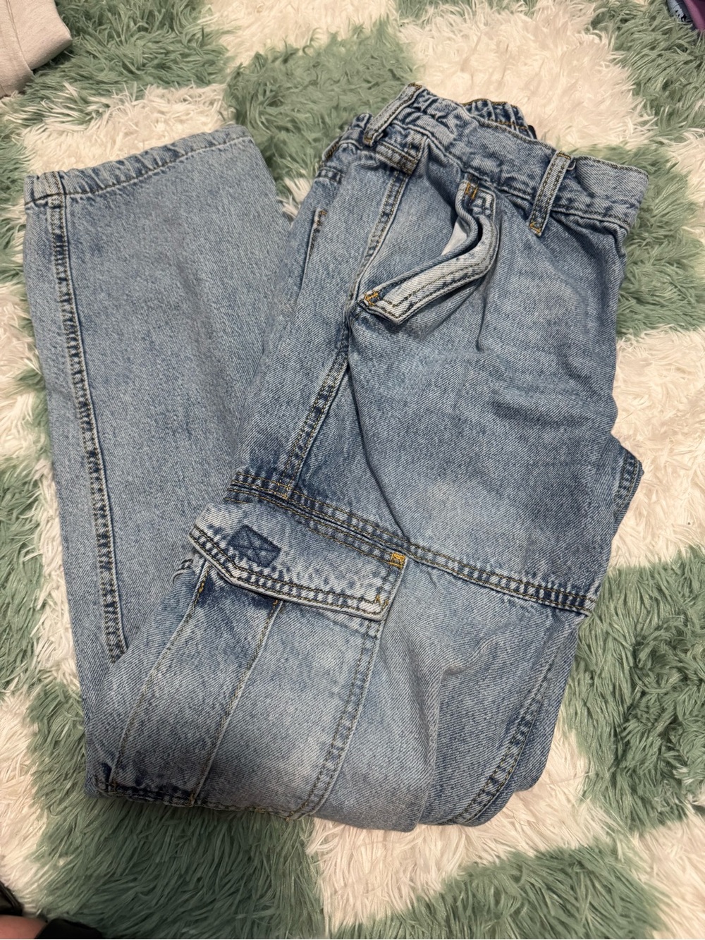 Aeropostale Light Wash Wide Leg Denim Jeans